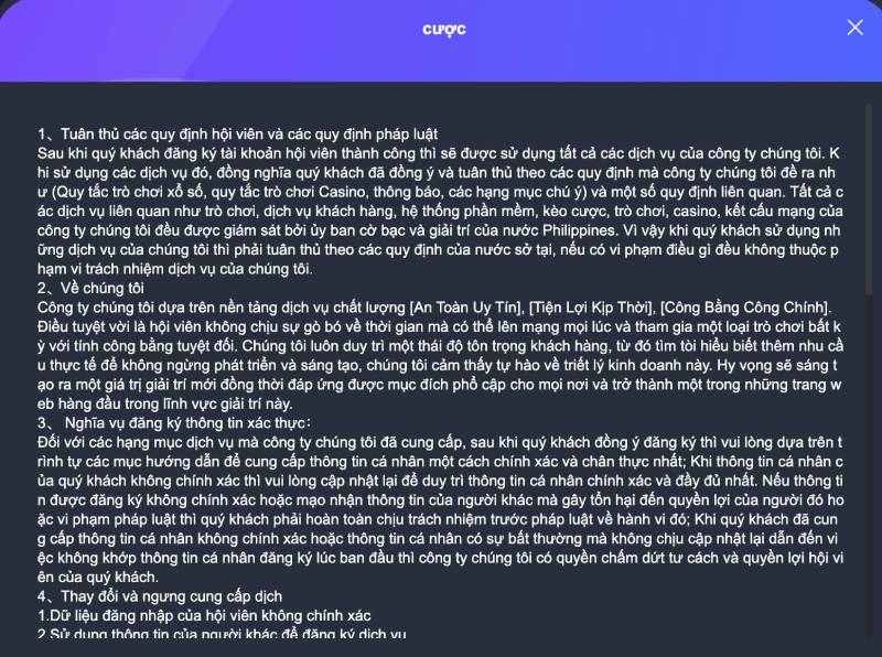 Hướng Dẫn Đăng Ký Ee88 Chi Tiết Cho Người Chơi Mới 5 Bước 3: Thỏa thuận điều khoản và xác nhận thông tin.