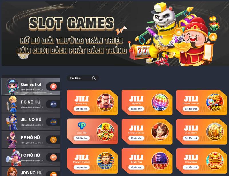 Game bài – Slot – Quay hũ đổi thưởng khủng