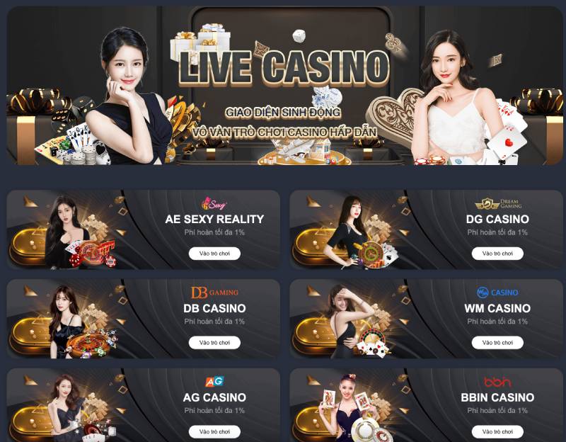 Live Casino – Trực tiếp, chân thật đến từng nhịp thở