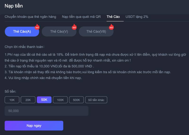 Quy Trình Nạp Tiền EE88 Chỉ Vài Bước Cơ Bản 4 Nạp tiền EE88 bằng thẻ cào điện thoại