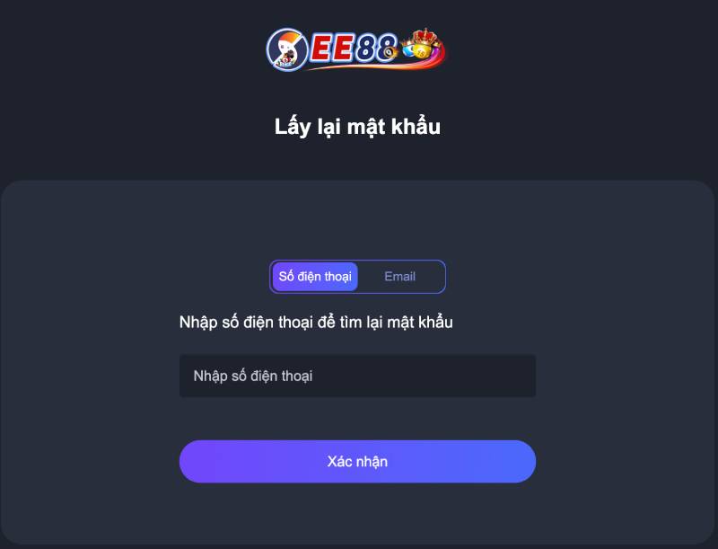 Quên mật khẩu EE88 – Cách lấy lại tài khoản nhanh chóng