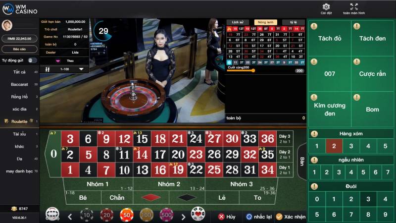 Sảnh Wm Casino: Sân Chơi Cho Dân Chơi Thứ Thiệt 5 Roulette – Vòng quay may mắn đậm chất châu Âu