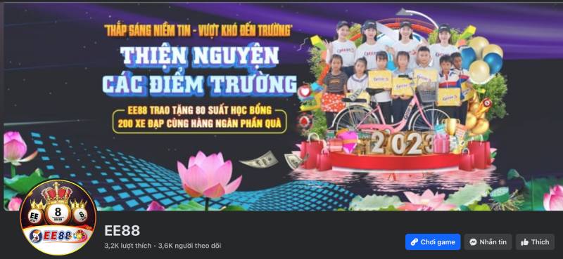 Liên Hệ 4 Trang Facebook chinh thuc cua EE88